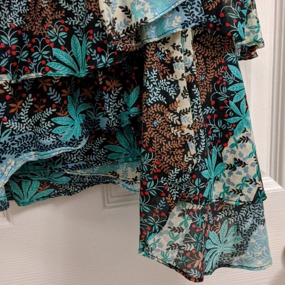 French Connection Asymmetrical Ruffle Skirt Sz 2 - Picture 3 of 6